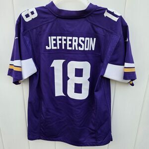 Nike Minnesota Vikings Justin Jefferson #18 NFL Football Jersey YOUTH Size Large